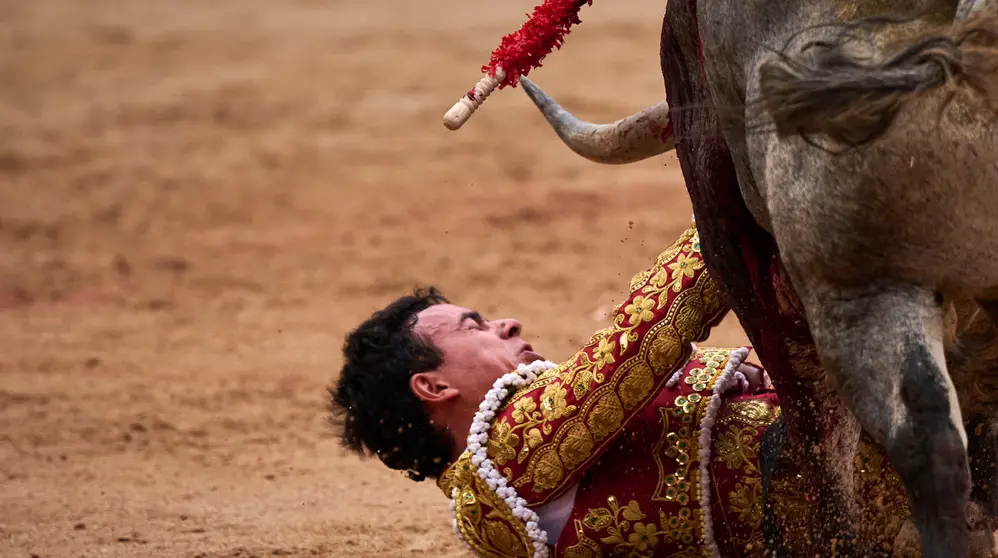 Sexta corrida de la Feria del Toro de San Fermín 2025 con toros de José Escolar para Rafaelillo, Fernando Robleño y Juan de Castilla. PABLO LASAOSA