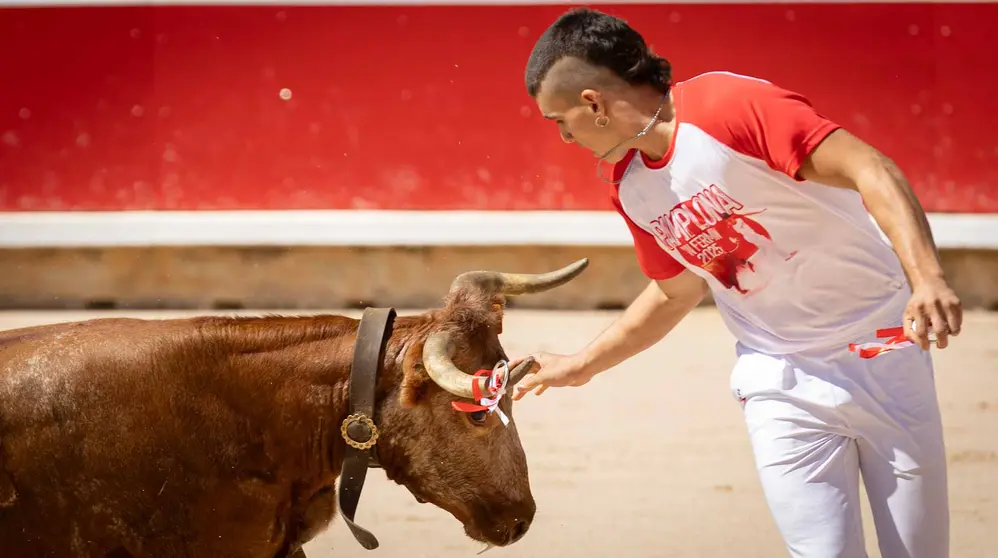 Concurso de anillas en la plaza de toros de Pamplona. Maite  H. Mateo..-09