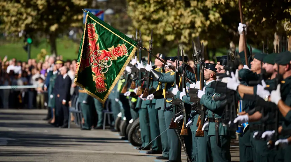 La Guardia Civil de Navarra celebra la festividad de su patrona la Virgen del Pilar. PABLO LASAOSA