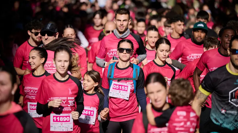 XV Carrera solidaria contra el c&aacute;ncer de mama organizada por Saray. PABLO LASAOSA