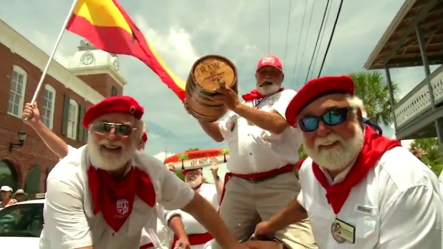 Sanfermines imitación en Florida