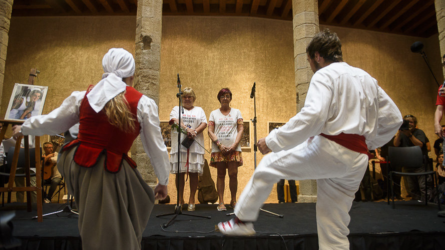 Homenaje a Nagore Laffage, asesinada en 2008 durante las fiestas de San Fermín en Pamplona. PABLO LASAOSA
