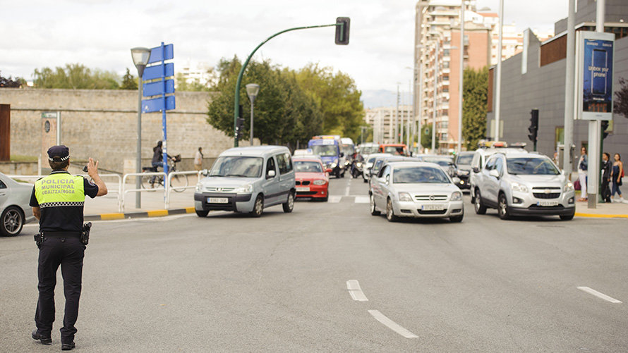 Importantes problemas de tráfico en Pamplona: los atascos previstos durante todo el domingo