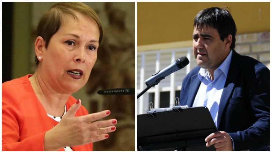 Polémico inicio de curso: Barkos le recrimina al alcalde de Marcilla que 'es mucho más fácil decir egunon que good morning'