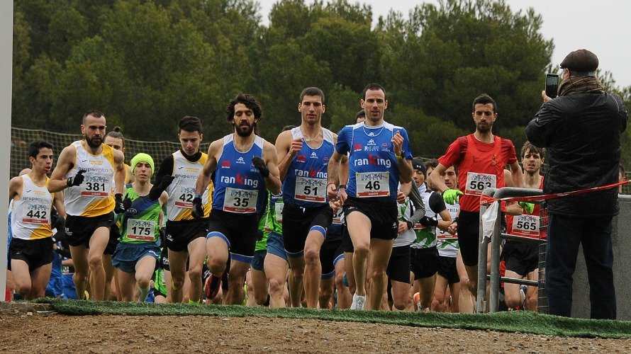 Campeonato navarro de cross largo en Tudela. Cedida.