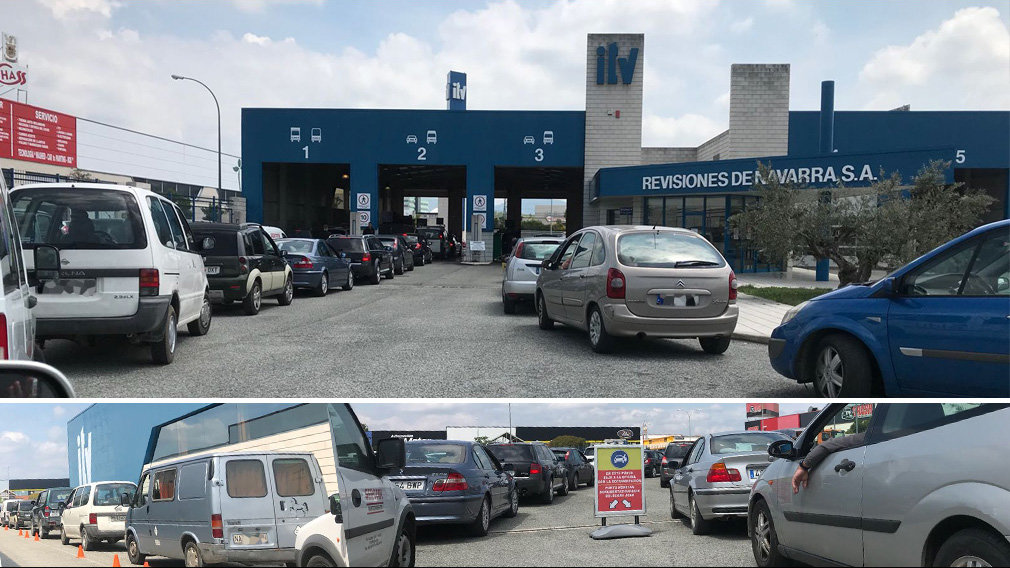 Colas en el centro de la ITV de Noáin ante la incertidumbre de los conductores por los cambios que entran en vigor en las inspecciones desde la próxima semana NAVARRACOM 4