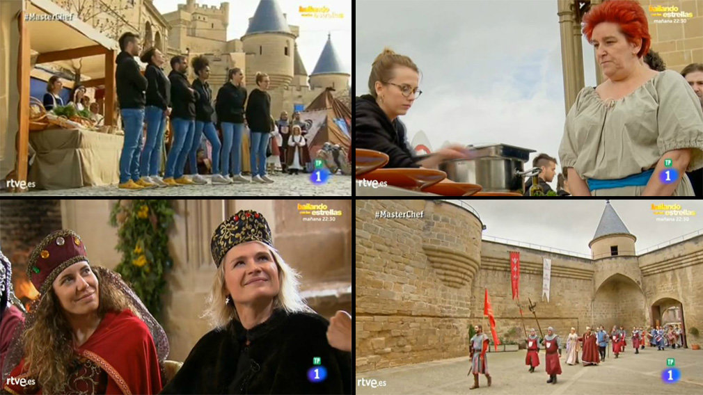 Olite se vuelca con 'MasterChef' y recrea su pasado medieval para acoger una de las pruebas del exitoso programa
