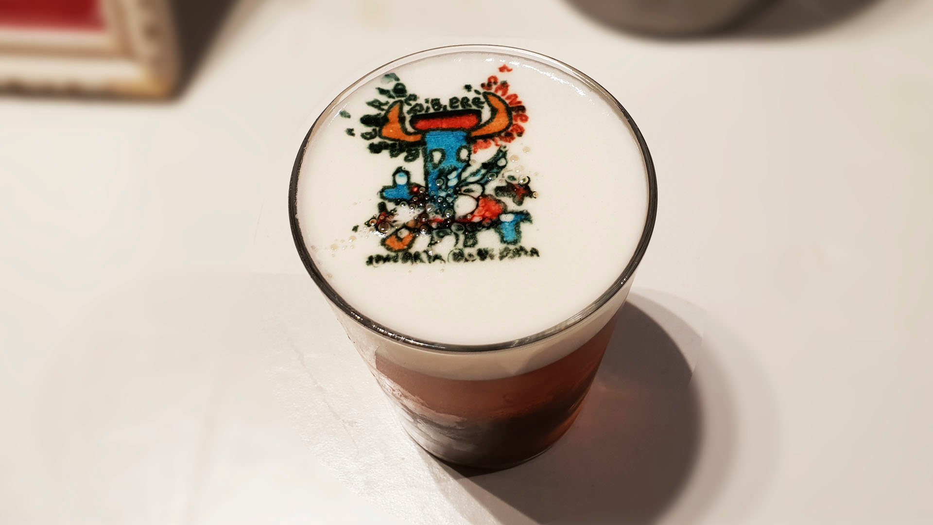 Una de las cervezas dibujadas del bar Baserriberri JAVIER OLAVERRI