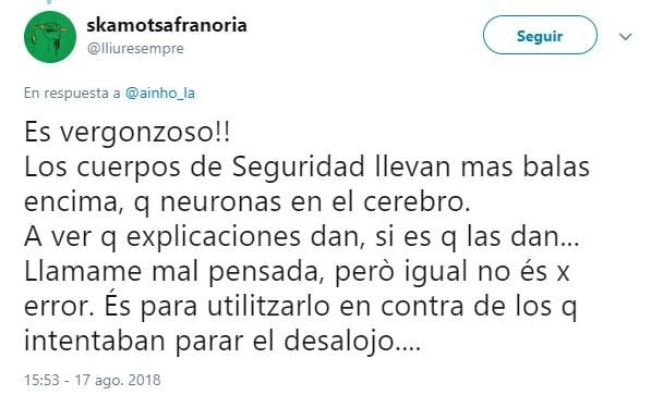 Reacción Twitter 2