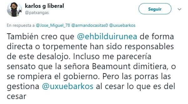 Reacción Twitter 3
