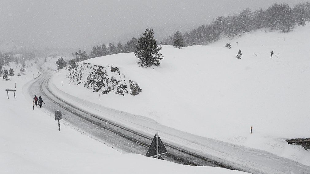 Consejos para conducir con nieve en Navarra de forma segura. Foto: archivo.