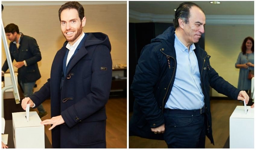 Sergio Sayas y Carlos García Adanero serán los representantes de UPN en los dos primeros puestos para el Congreso. PABLO LASAOSA