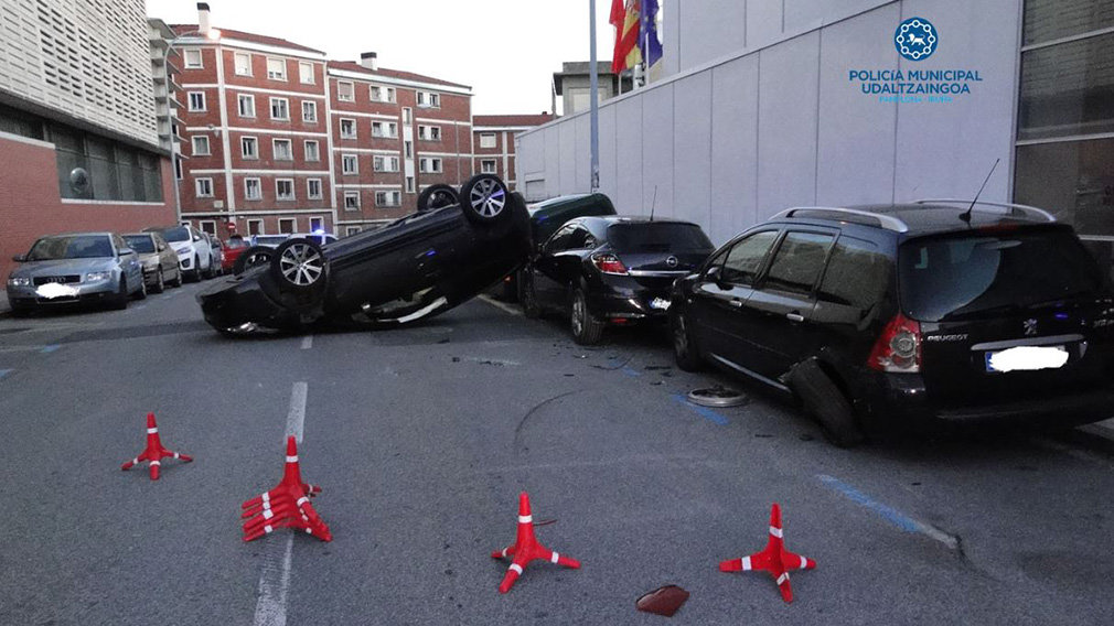 Así ha sido la detención de dos traficantes de droga que han acabado 'por los aires' en Pamplona