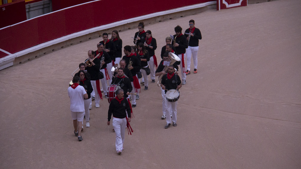 Primer encierro desde la plaza de toros, con la ganaderia Puerto S.Lorenzo, Pamplona. NOEMÍ VERA _11