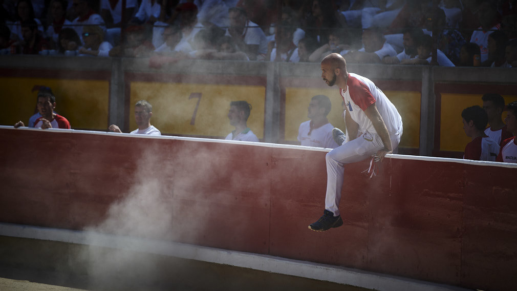 Concurso de anillas de los sanfermines de 2019 en la plaza de toros de Pamplona. MIGUEL OSÉS