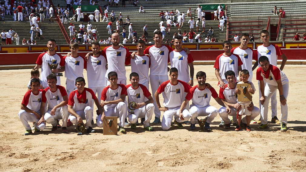 Concurso de anillas de los sanfermines de 2019 en la plaza de toros de Pamplona. MIGUEL OSÉS