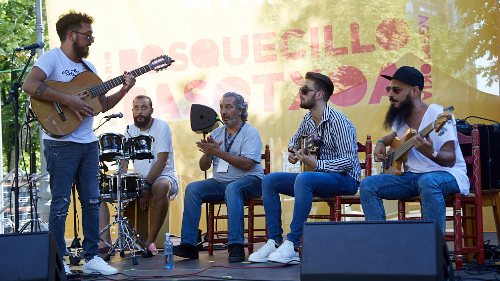 Jam Flamenca en El Bosquecillo de Pamplona dentro del VI Festival Flamenco on Fire. IÑIGO ALZUGARAY