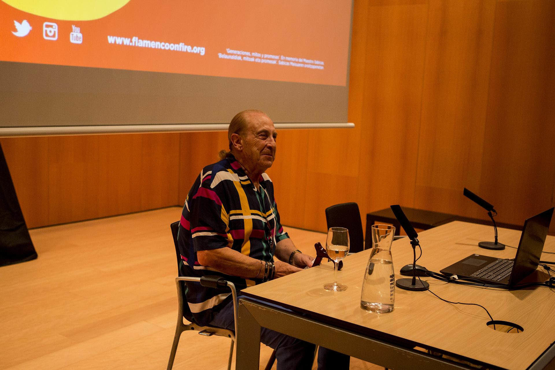 Conferencia celebrada en Pamplona durante el fesrtival Flamenco on fire