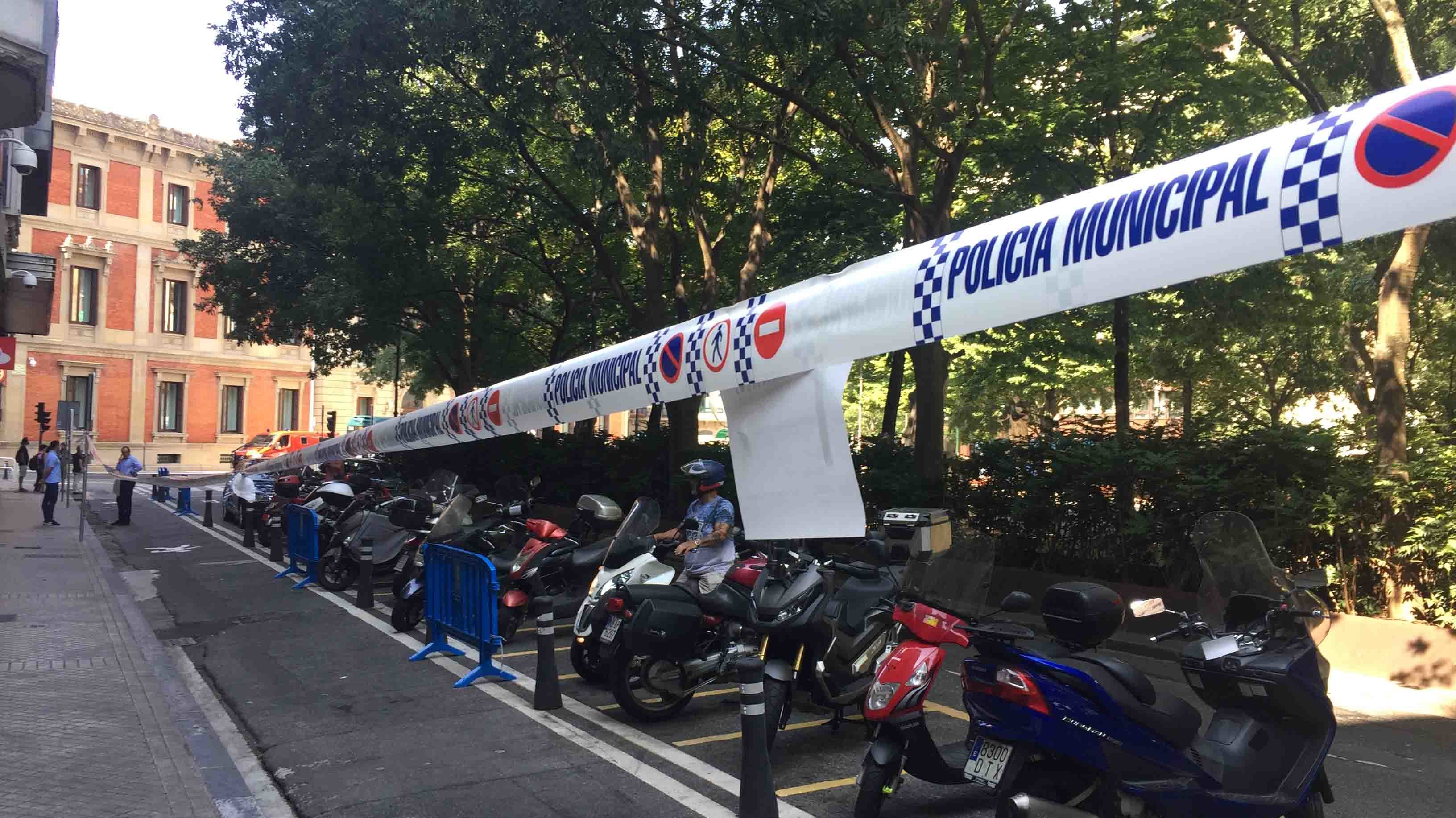 Paseo Sarasate, una de las calles afectadas por la maraton del europeo de patinake