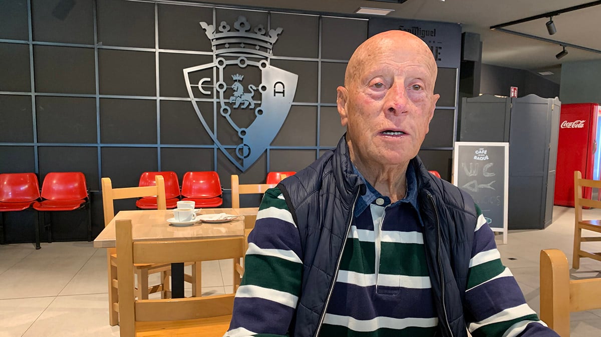 Miguel Blanco en el interior del reformado Txoko del Sadar. Navarra.com