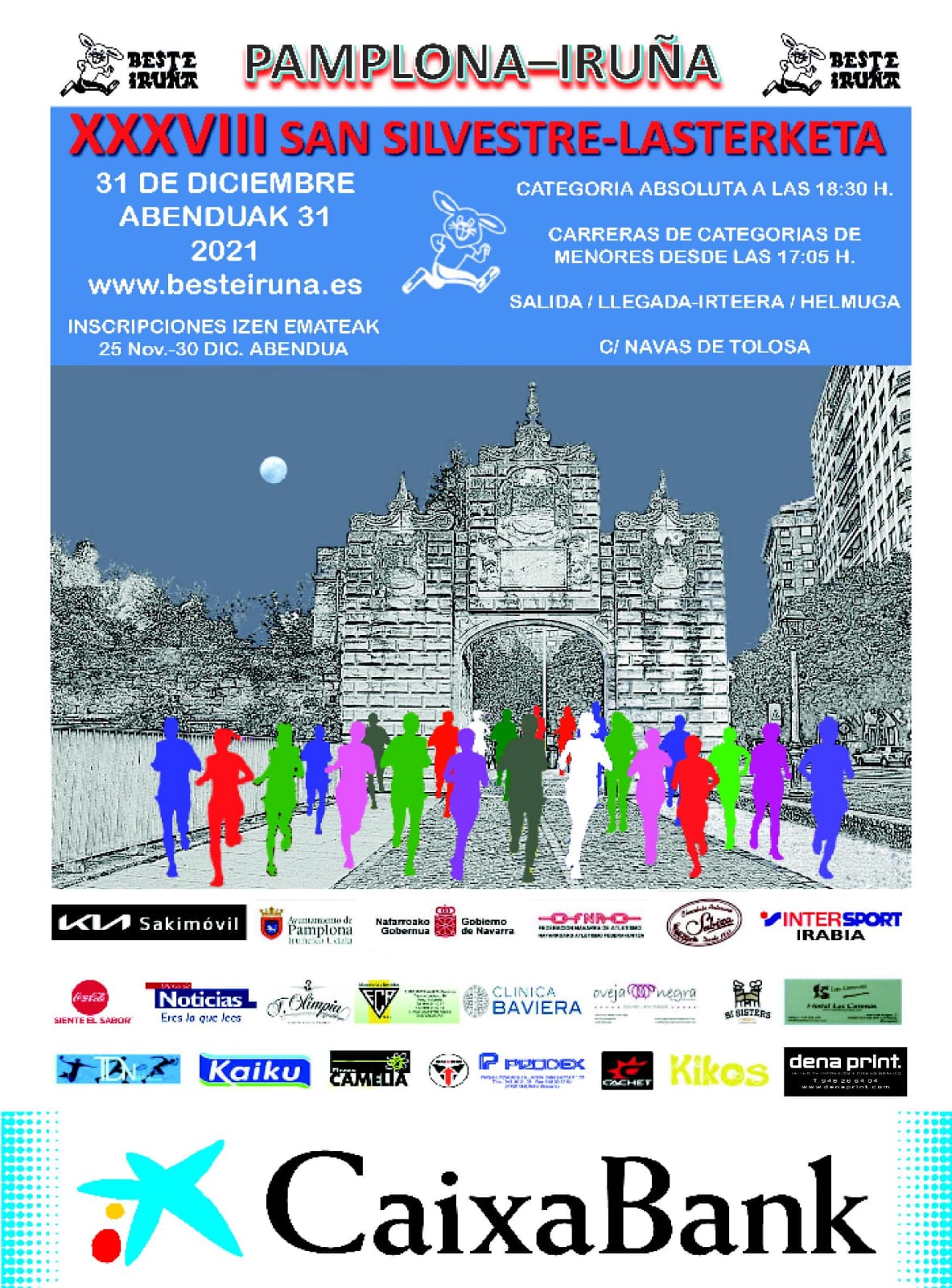 San Silvestre Pamplona 2021: fechas, modalidades y recorrido. Foto: Beste Iruña.