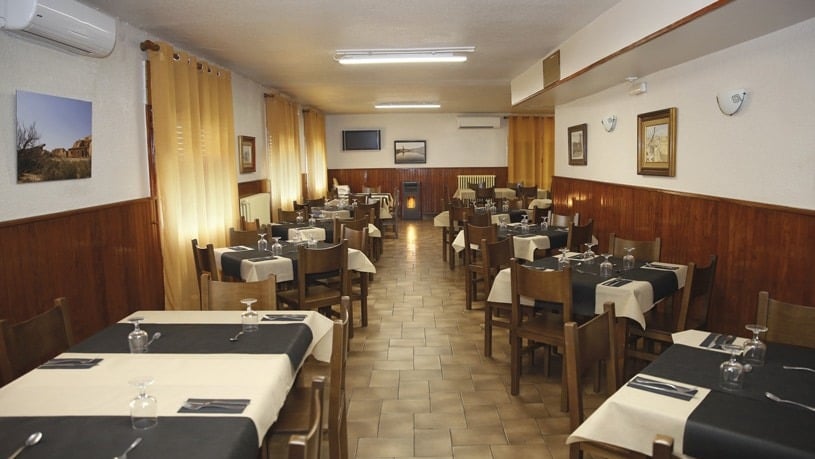 El comedor del restaurante Hernani de Arguedas. Foto: Hernani Bardenas.