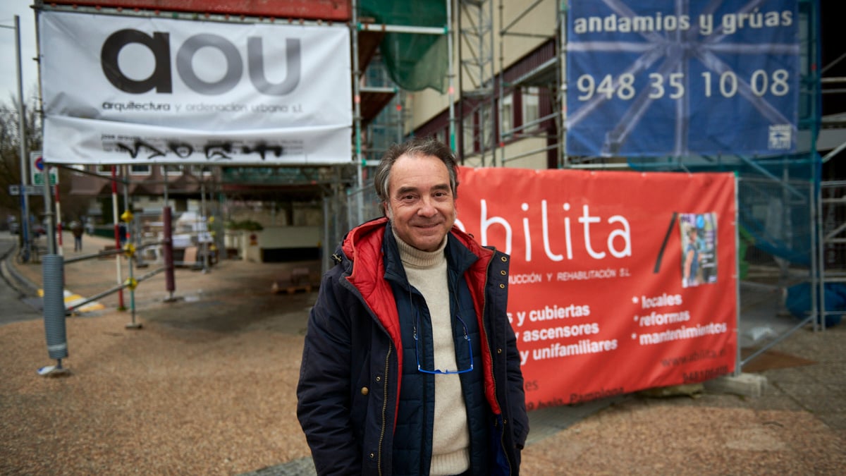 José Arauzo Muñoz comenzó el estudio del proyecto del edificio Singular hace nueve años. IRANZU LARRASOAÑA