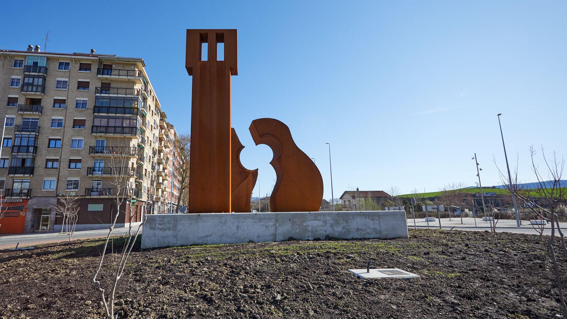 Escultura en homenaje a Sabicas realizada por Carlos Ciriza. IÑIGO ALZUGARAY