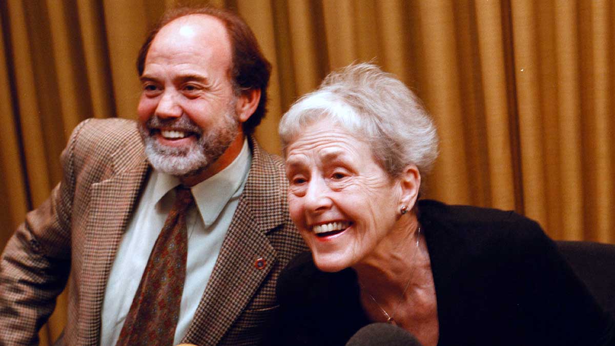 Inge Morath y Joaquín Pascal en 1999. FOTO: JORGE NAGORE