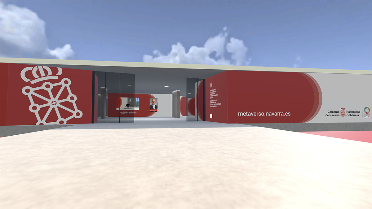 Nuevo espacio del Gobierno de Navarra en el metaverso. GOBIERNO DE NAVARRA