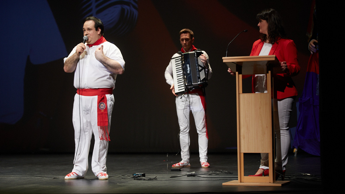 Presentación del disco del jotero navarro Josu Hernández. IÑIGO ALZUGARAY
