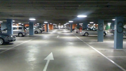 Así es el interior del parking Baluarte de Pamplona. Foto: Baluarte.