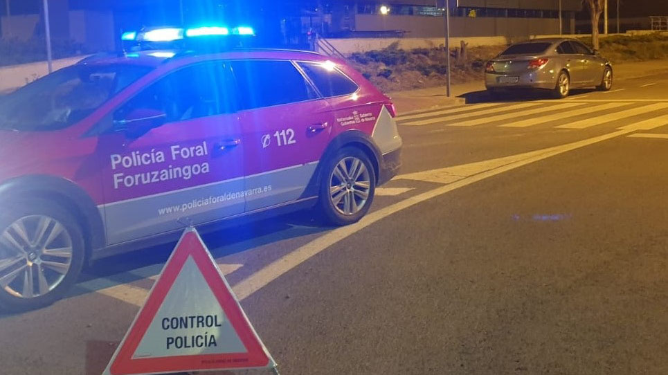 Dos conductoras denunciadas por positivo en drogas en Tudela (NA160) CEDIDA