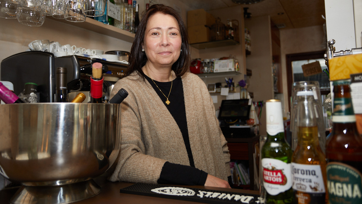 Café-bristrot 'Mi pequeña Venezia' en la calle Abejeras 20 de Pamplona. IÑIGO ALZUGARAY