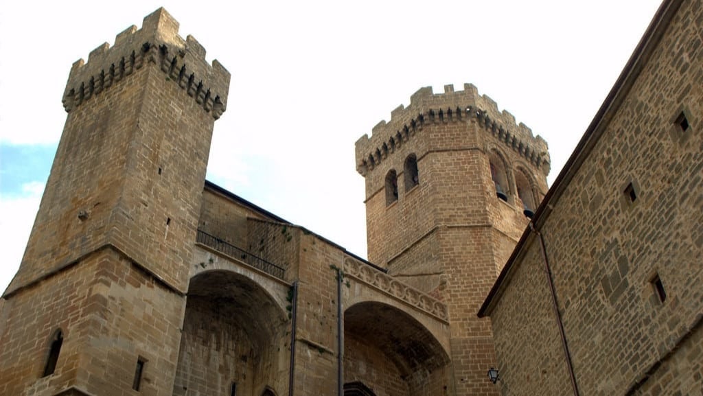 Vista de las torres de la Fortaleza de Ujué. Foto: archivo.