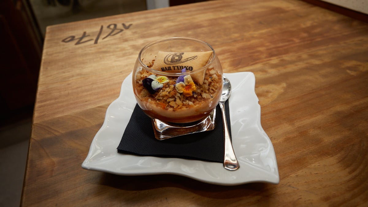 Croqueta Invertida del Bar Txoko de la Plaza del Castillo de Pamplona. IÑIGO ALZUGARAY