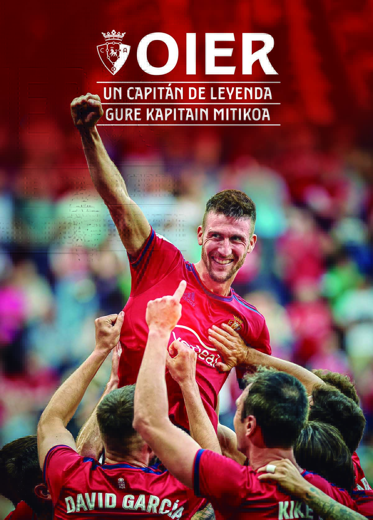 Póster que va a entregar Osasuna por la despedida de Oier.
