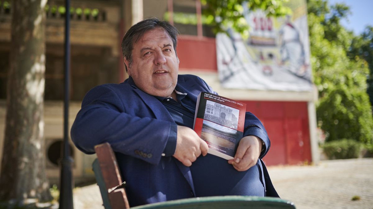 Presentación del libro 'Plaza de Toros de Pamplona (1922-2022): 100 años de alegría', de Koldo Larrea. PABLO LASAOSA