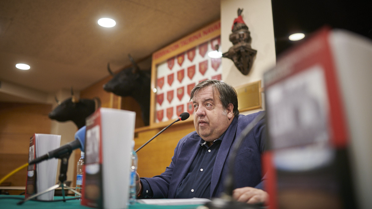 Presentación del libro 'Plaza de Toros de Pamplona (1922-2022): 100 años de alegría', de Koldo Larrea. PABLO LASAOSA