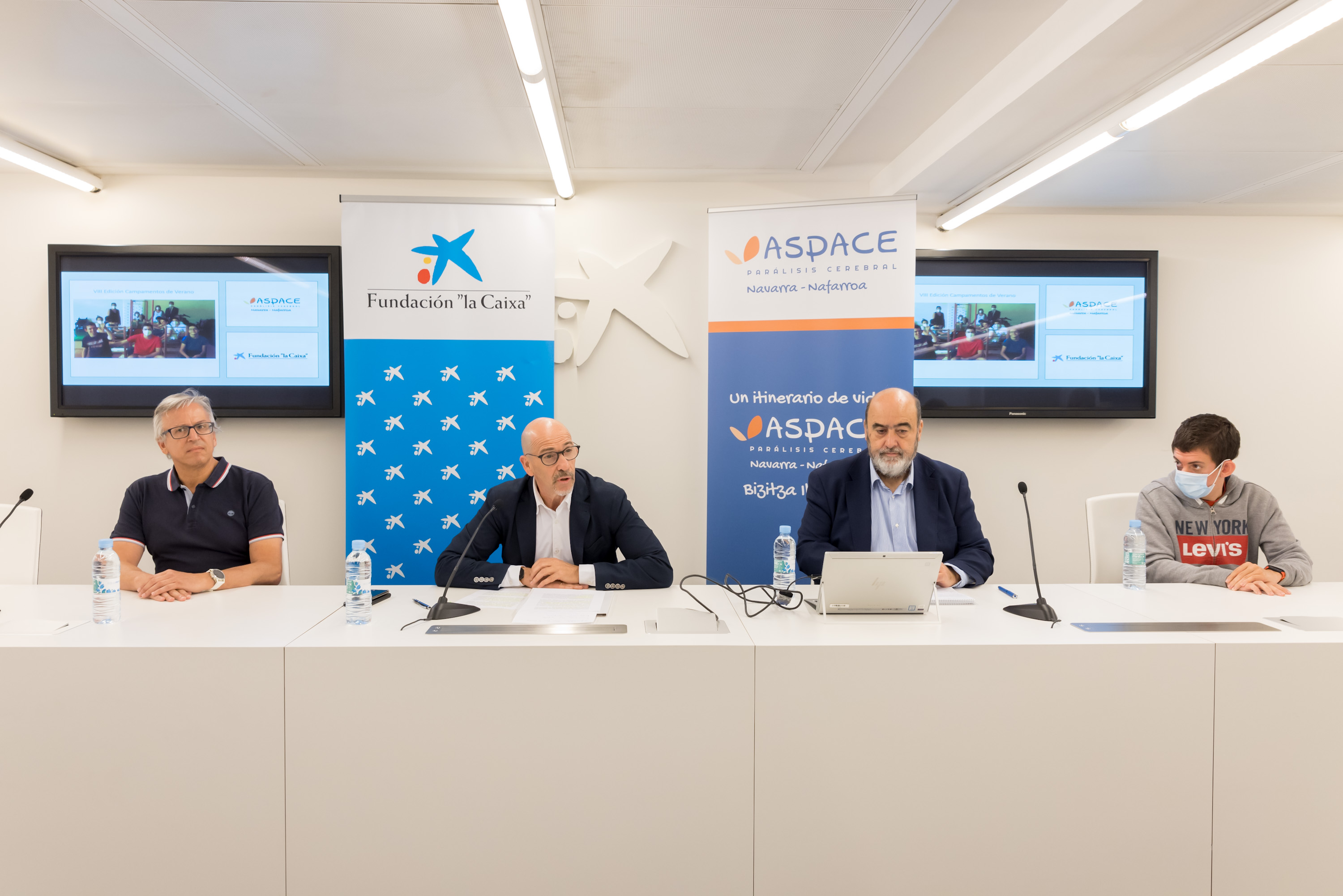 Manuel Gómez, Javier Muñoz, Rafael Olleta y Mikel Catalá.ASPACE