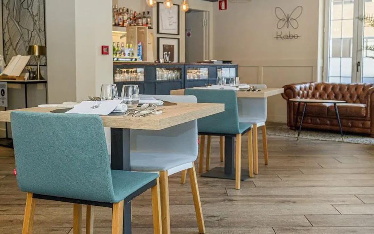 Interior del restaurante Kabo de Pamplona, ideal para comer en San Fermín. Foto: Restaurante Kabo.