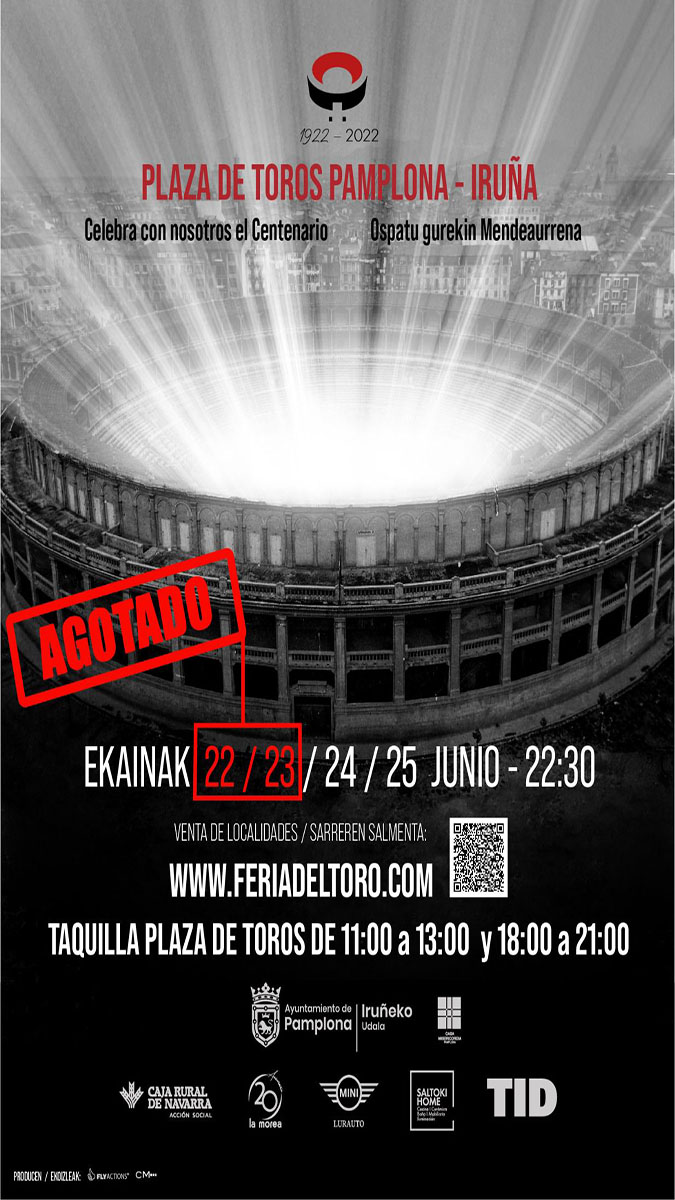 Cartel del evento con motivo del centenario dela Plaza de Toros. CEDIDA