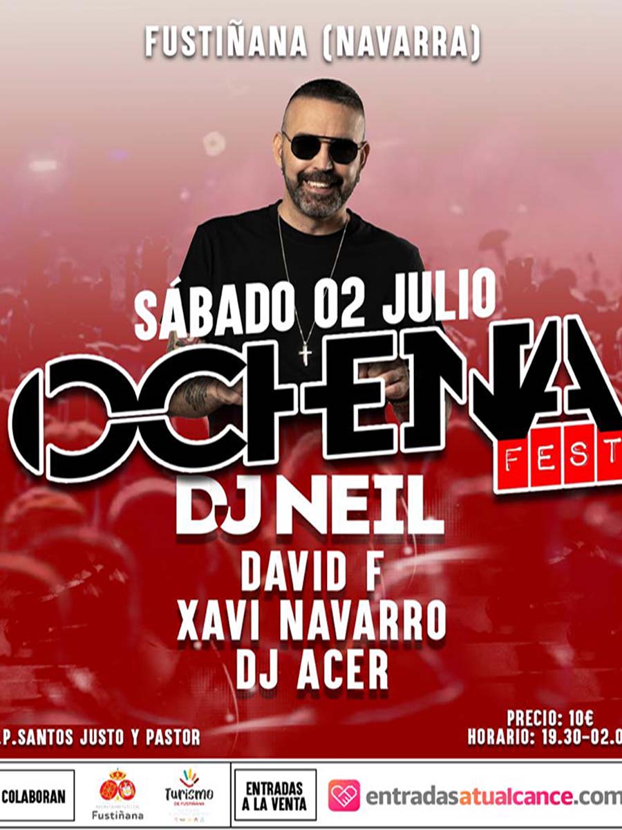 Cartel del Ochena Fest en Fustiñana. CEDIDA