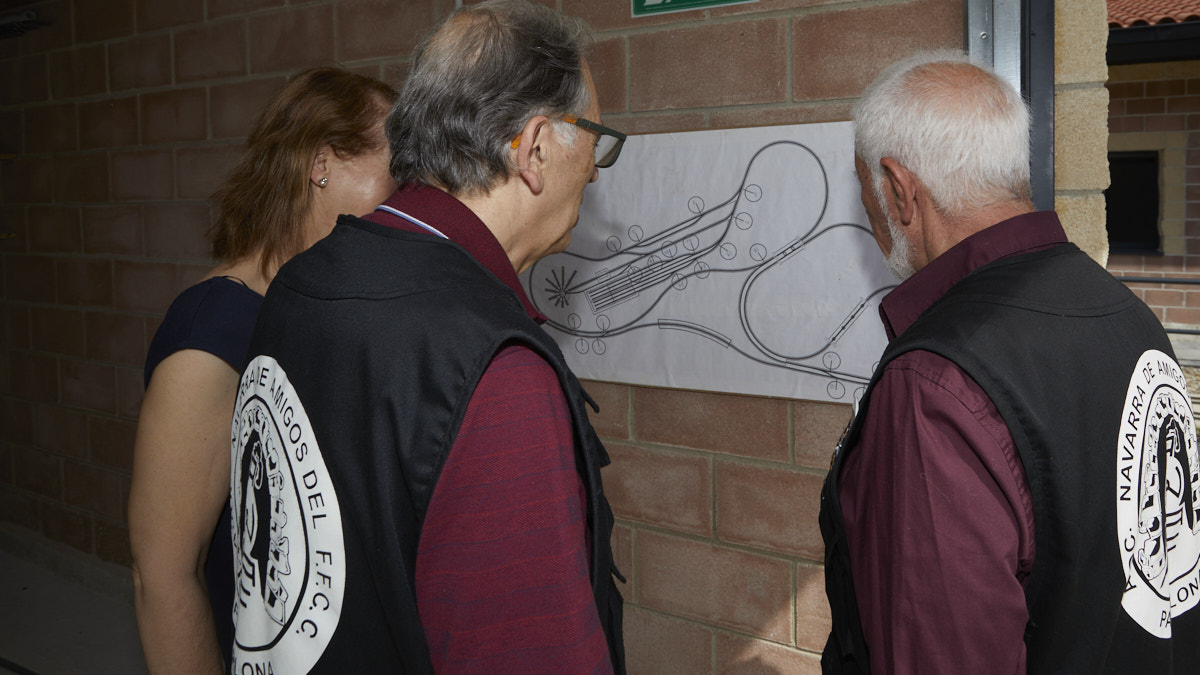 Inauguración del Centro de Interpretación del Ferrocarril y de las Vías Verdes de Trinitarios en el Paseo Kosterapea de Pamplona. IÑIGO ALZUGARAY