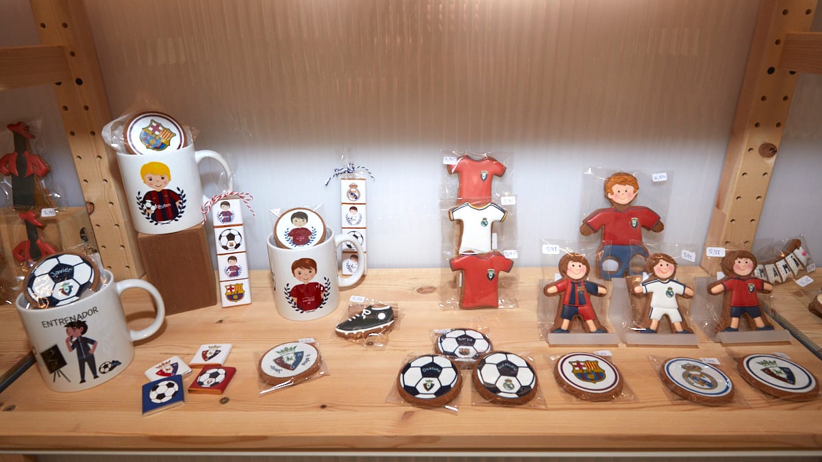 Tienda de galletas 'The Cookie Show' en la calle Francisco Bergamin de Pamplona. IÑIGO ALZUGARAY