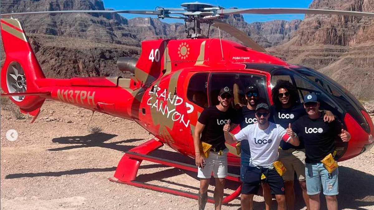 Algunos jugadores de Osasuna disfrutan de las vacaciones en Las Vegas.