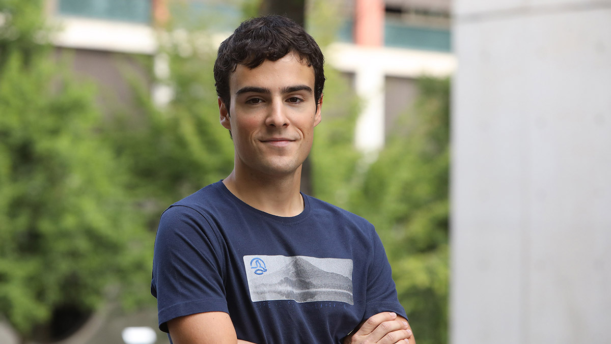 Aitor Ayape Rodríguez, que realizará las prácticas en Movalsys. UPNA