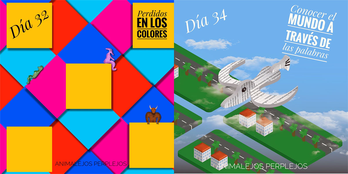 Animalejos perplejos. Día 32 y 34 de confinamiento (Ilustración Luis Azanza. Cortesía de la familia)