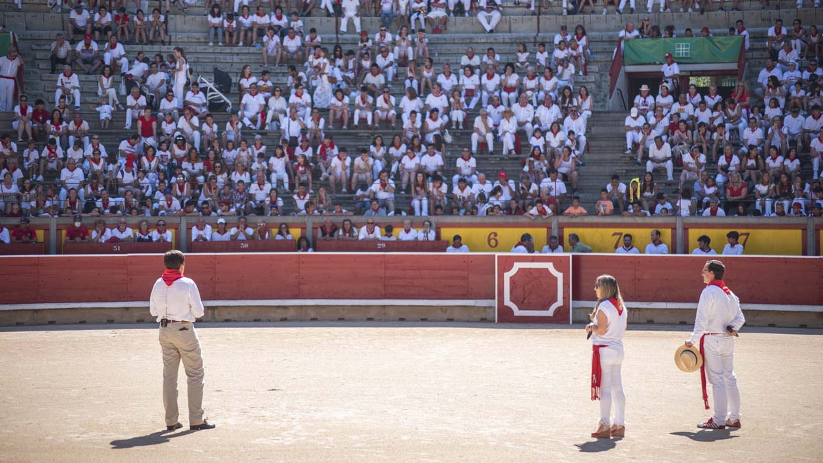 Toros en Familia en la Plaza de Toros de Pamplona con novillos y novilleros, San Fermin 2022. IRAITZ IRIARTE.