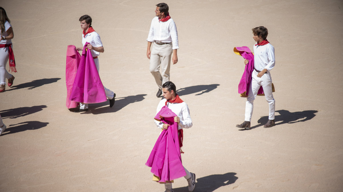 Toros en Familia en la Plaza de Toros de Pamplona con novillos y novilleros, San Fermin 2022. IRAITZ IRIARTE.